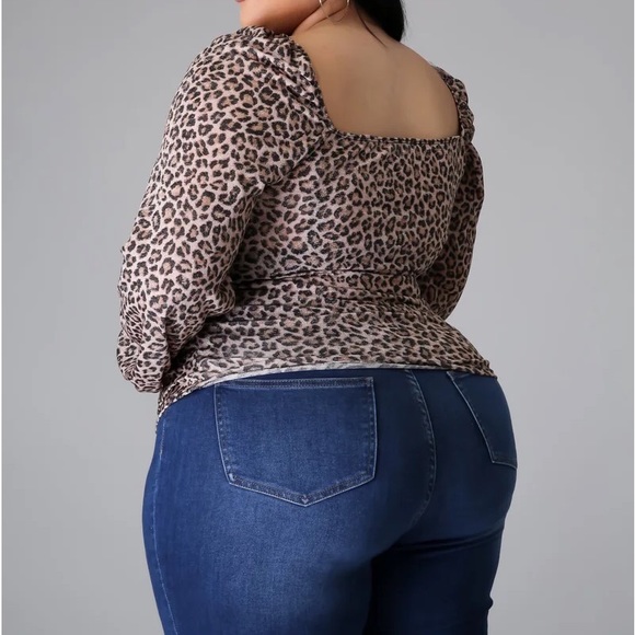 Omari Leopard Print Top - Picture 2 of 3